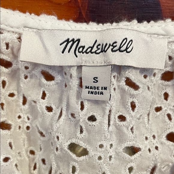 Madewell Eyelet Tie-Front Top - Picture 2 of 5
